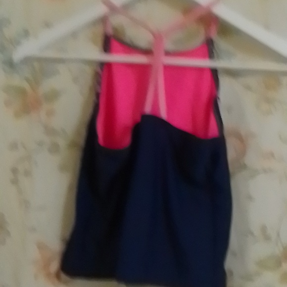 Pink star print swim suit top - Picture 3 of 3